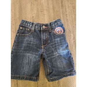 COOGI VTG  Australia Denim Shorts Boy 2T 100% Cotton Elastic Back‎ Waist